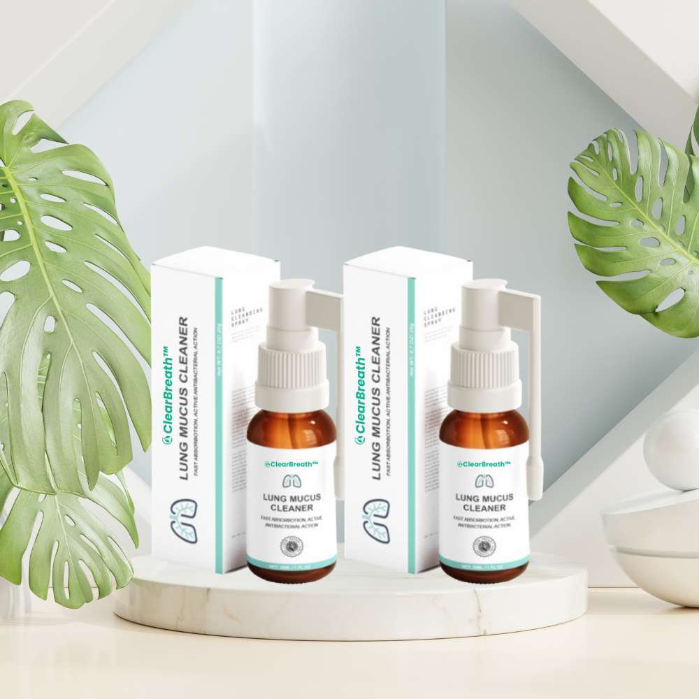 ClearBreath™ | ספריי לגרון לניקוי הריאות