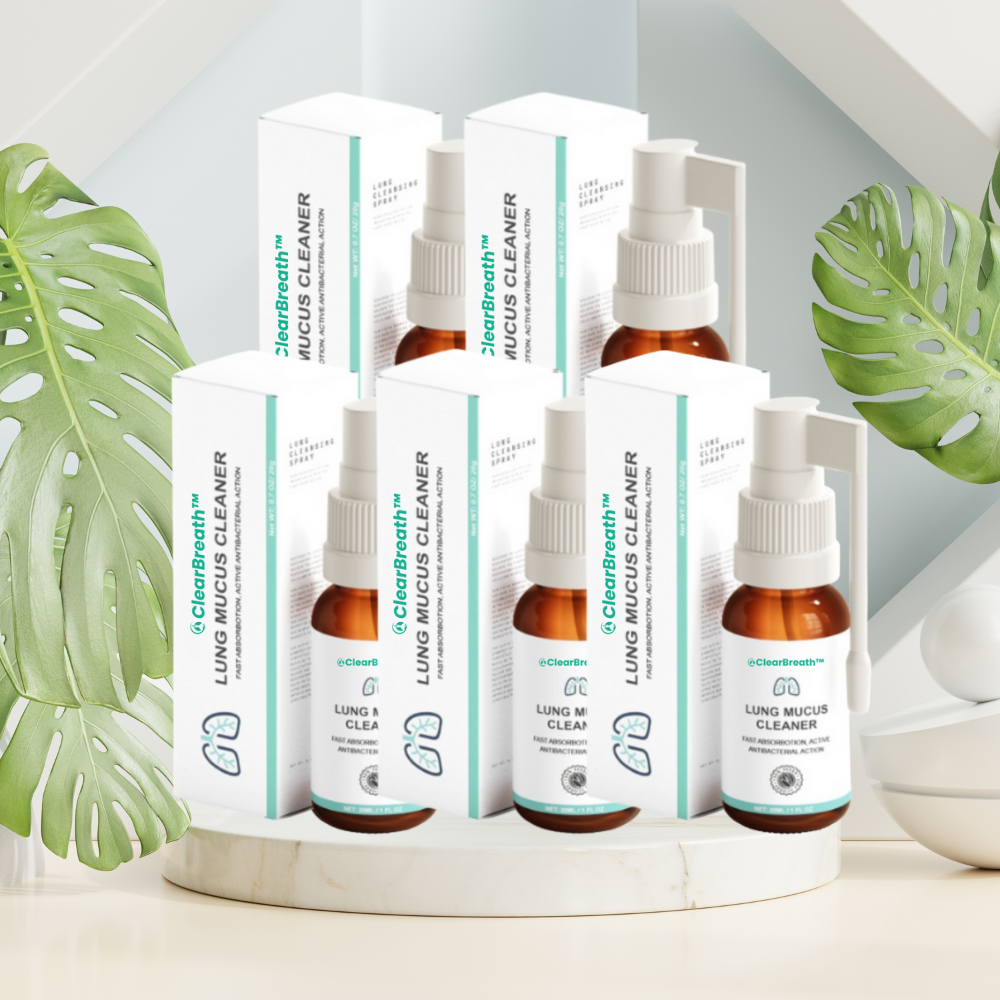 ClearBreath™ | ספריי לגרון לניקוי הריאות