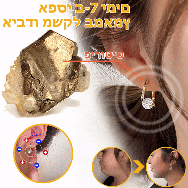 PurifyPearls™ | עגילי תרפיית מגנט לימפטית