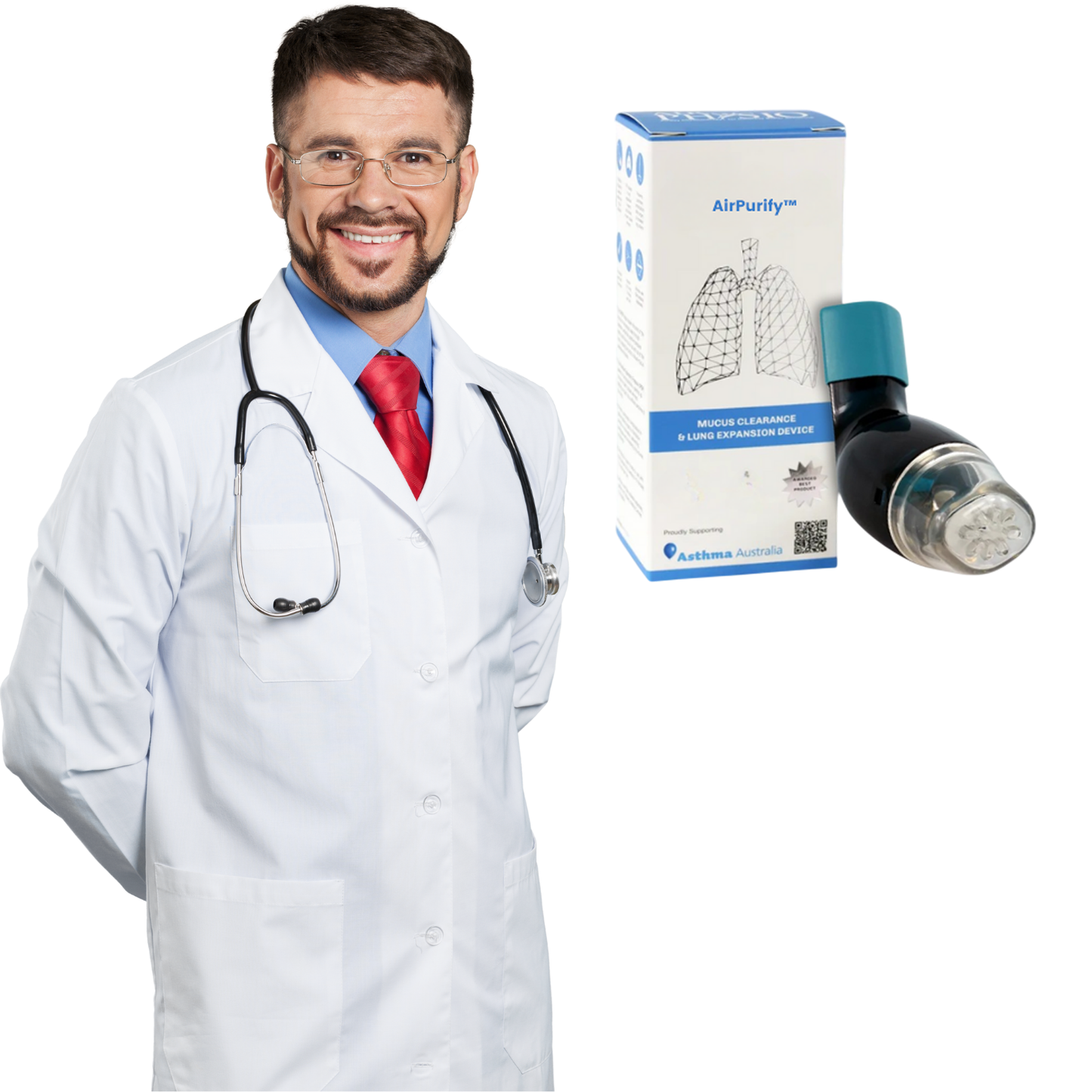 AirEase™ | מכשיר להרחבת ריאות לפינוי ריר