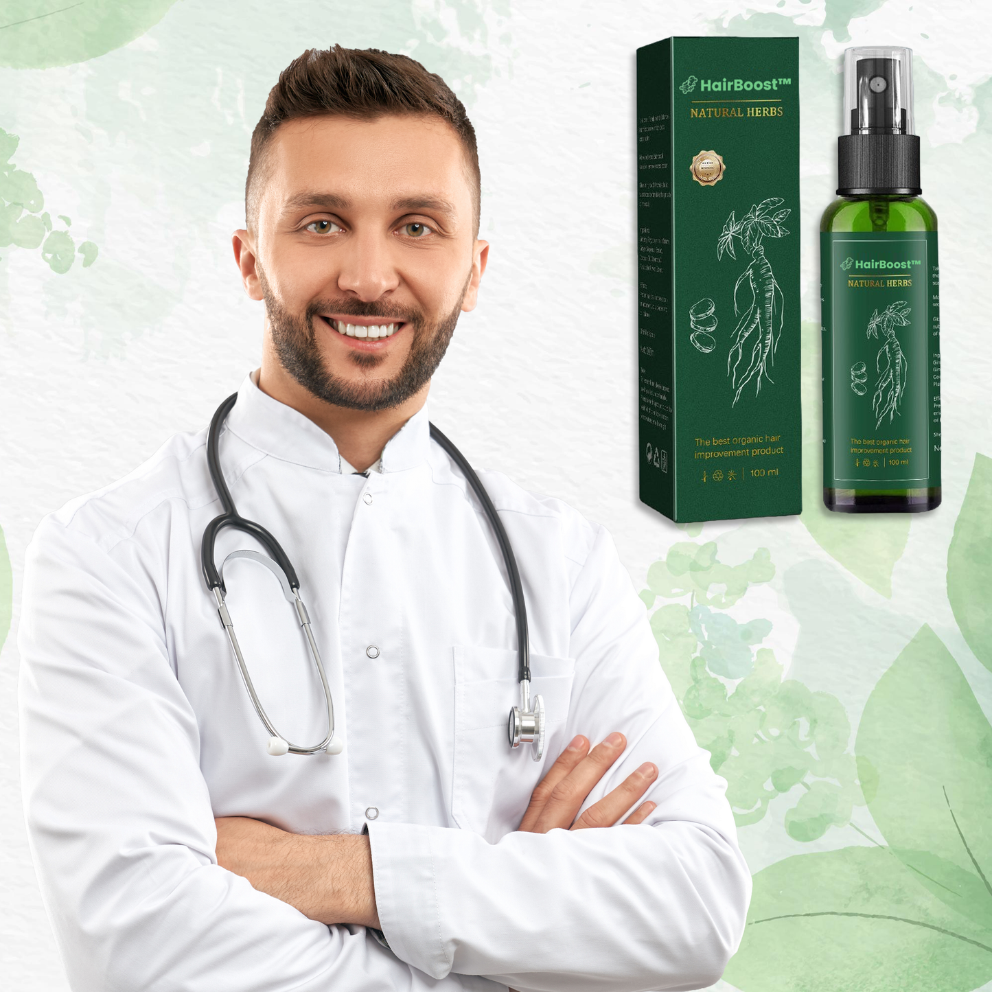 HairBoost™ | תכשיר רג'ור השיער בג'ינסנג אדום