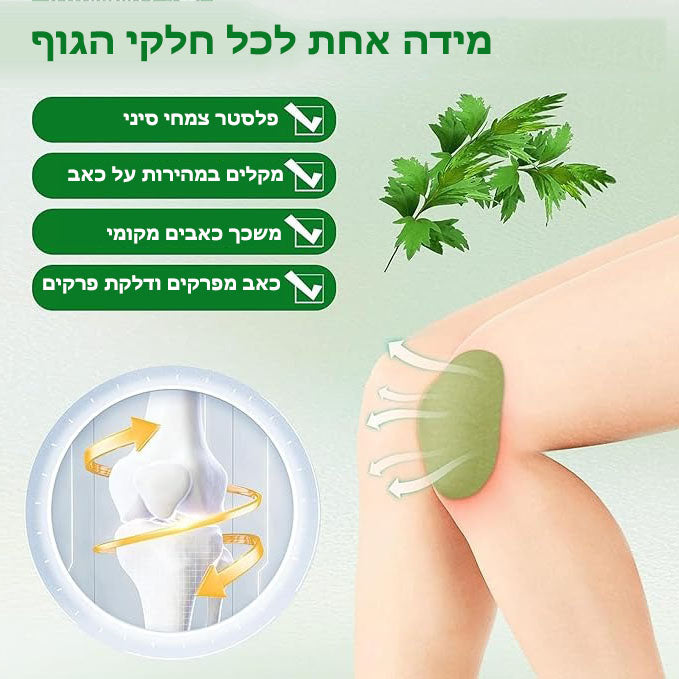 FlexiPatch™ | תוספת הקלה לכאבי ברך