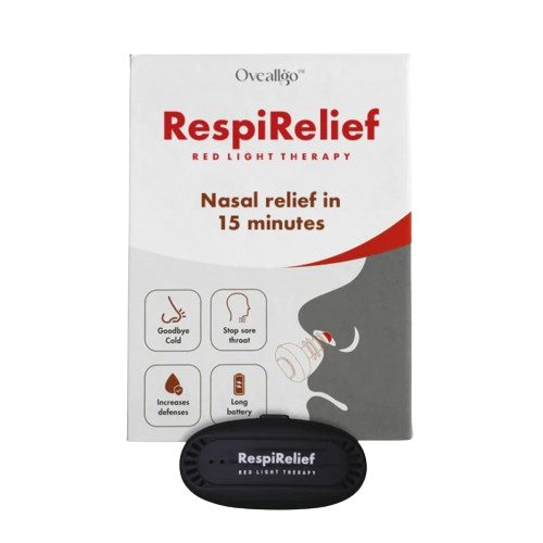 NasalRelief™ | מכשיר תרפיית אור אדום לאף