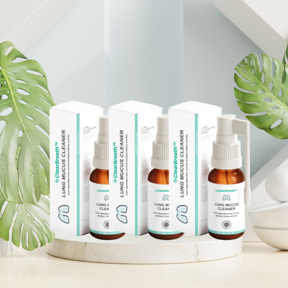 ClearBreath™ | ספריי לגרון לניקוי הריאות