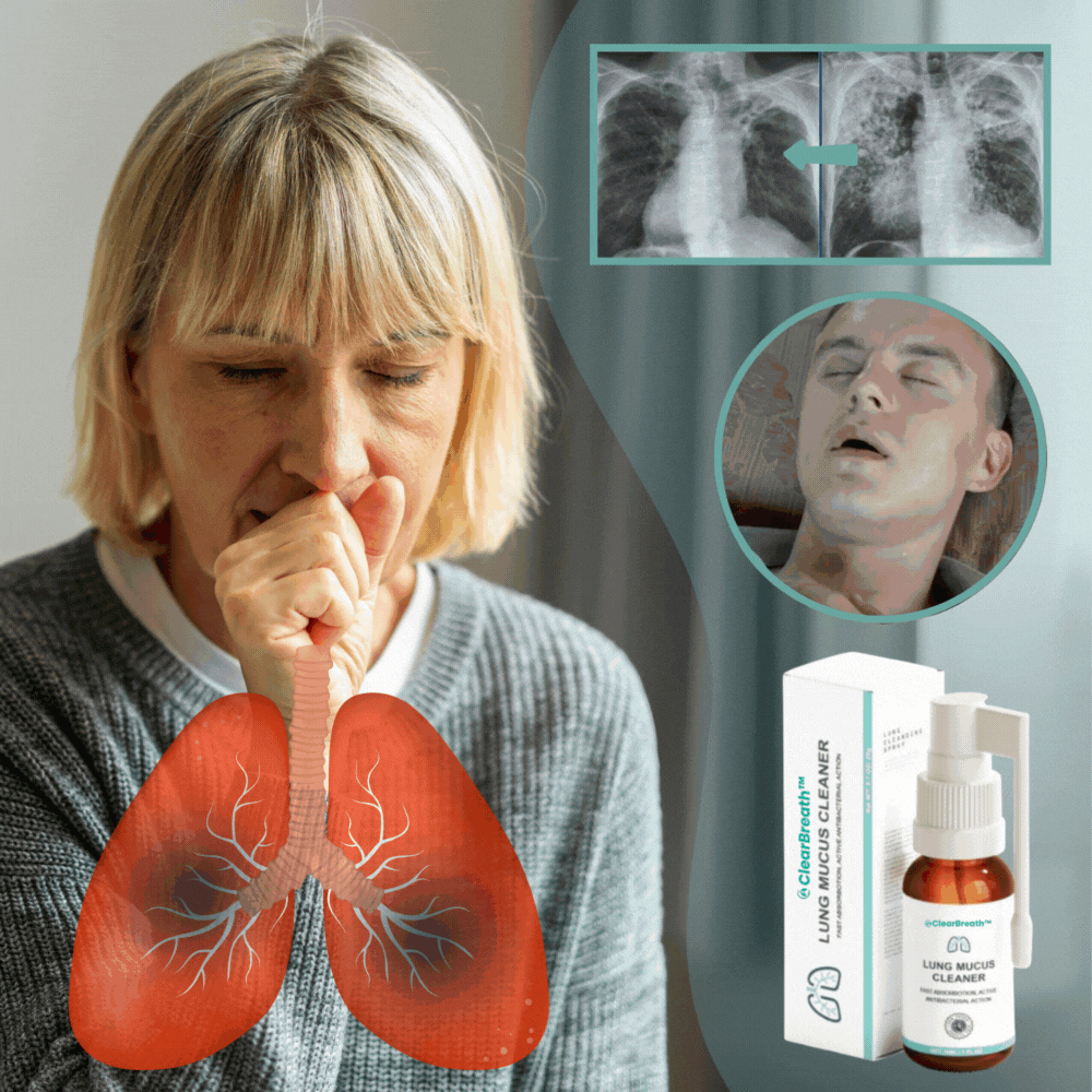 ClearBreath™ | ספריי לגרון לניקוי הריאות