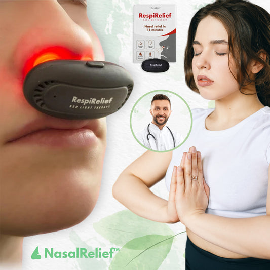 NasalRelief™ | מכשיר תרפיית אור אדום לאף
