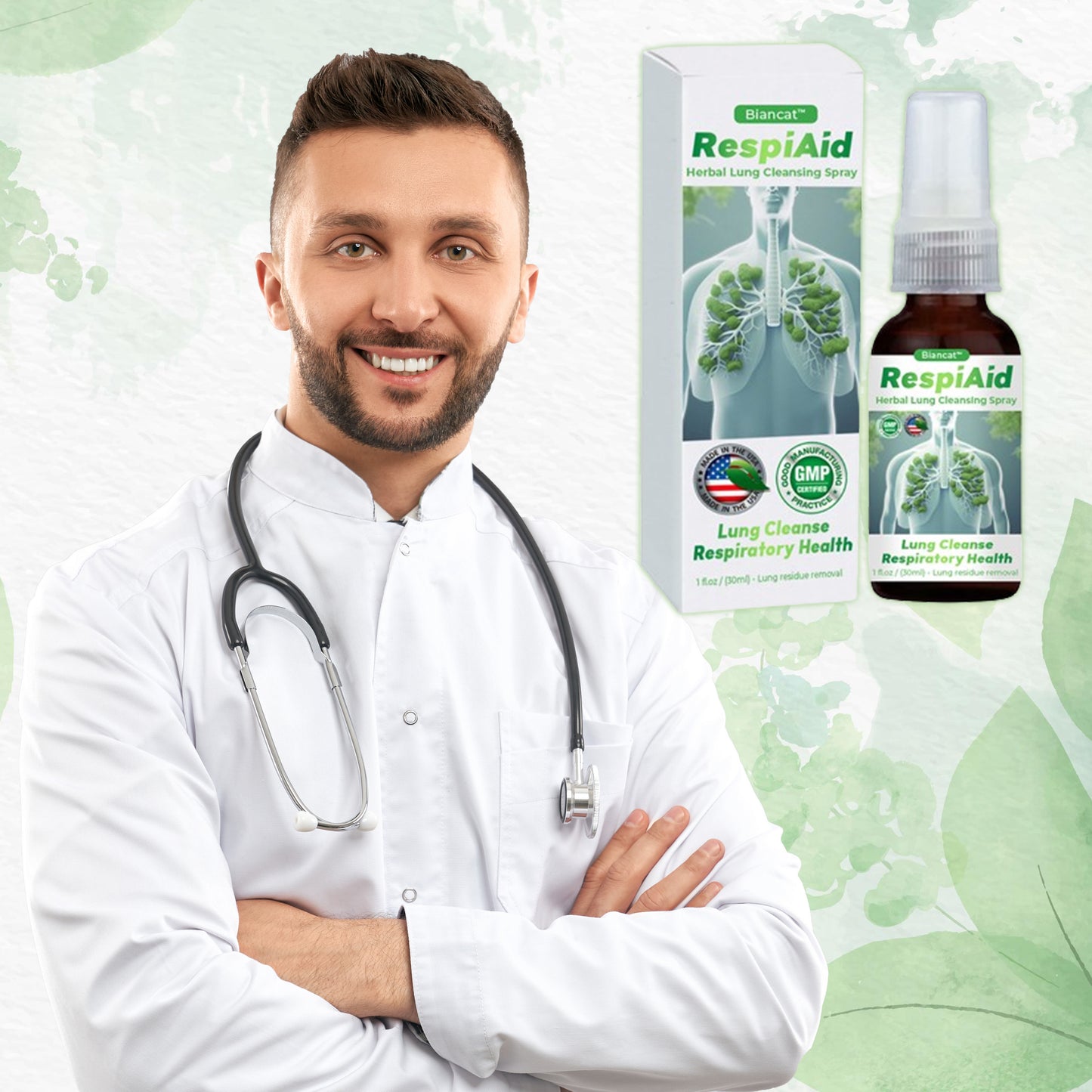 LungAid™ | תרסיס ניקוי ריאות עשבי