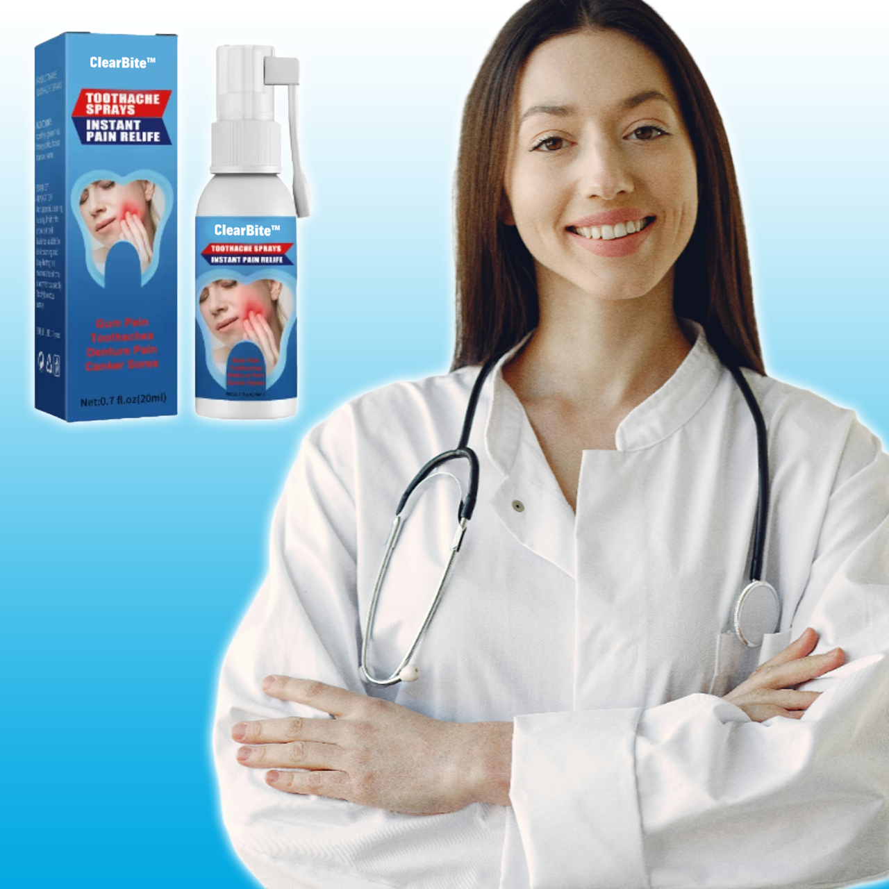 ClearBite™ | תרסיס טיפולי לכאבי שיניים