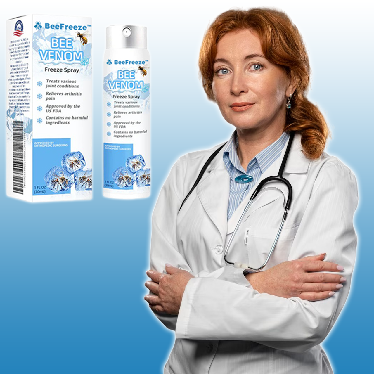 BeeFreeze™ | תרסיס הקפאה מרעל דבורים (תרסיס לטיפול בדלקת פרקים)
