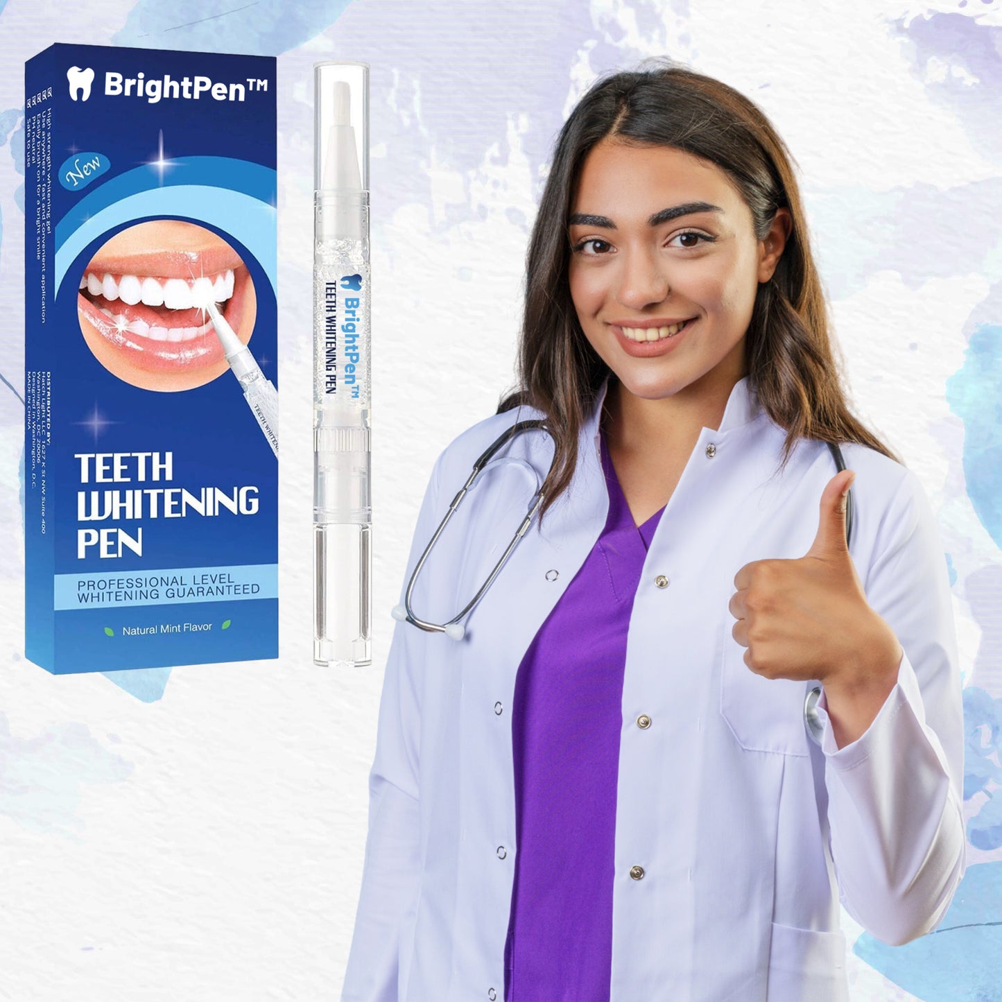 BrightPen™ | עט עם סרום רפואי להלבנת שיניים