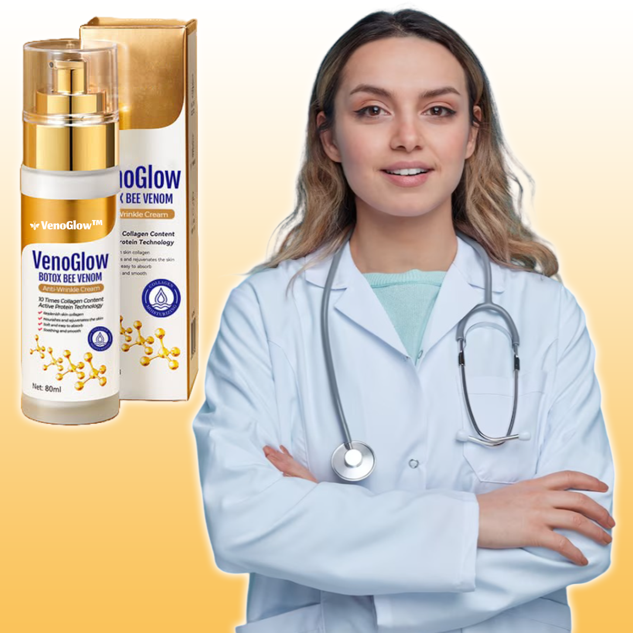 VenoGlow™ | קרם בוטוקס עם ארס דבורים נגד קמטים