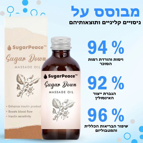 SugarPeace™ | שמן עיסוי Sugar Down