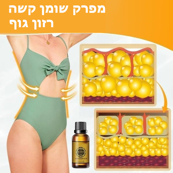 LympSlim™ | שמן ג'ינג'ר לניקוז לימפטי