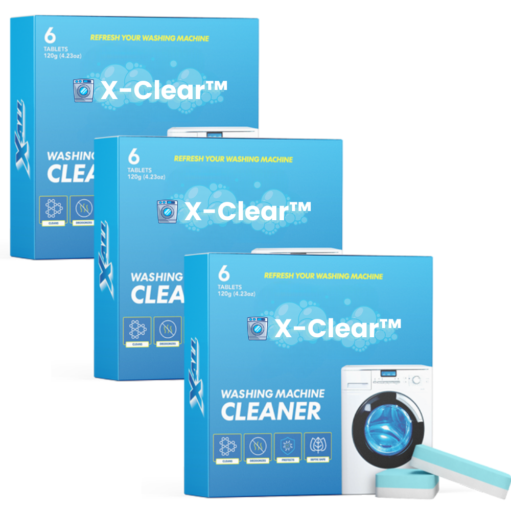 XClear™ | Washing Machine Cleaner | Don't let your washing machine slowly poison your laundry!