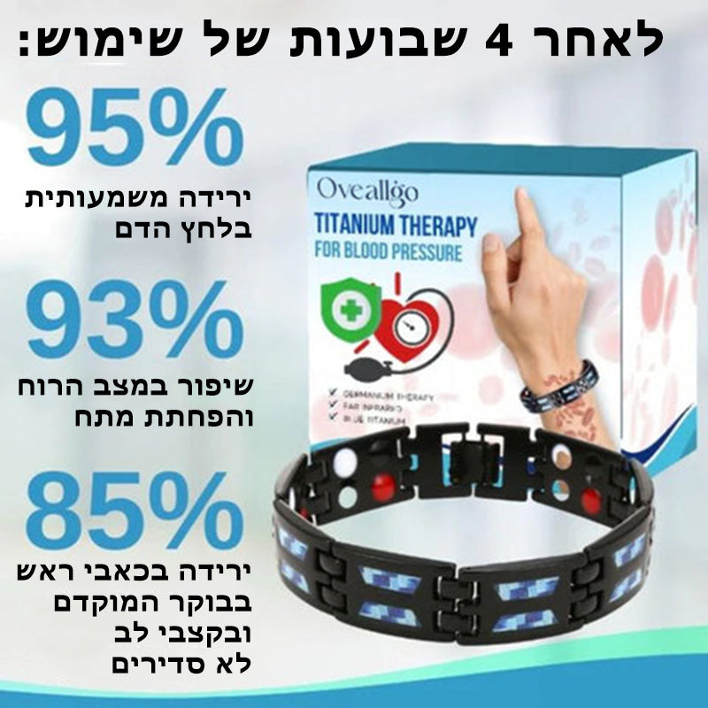 BioWellness™ | צמיד תרפיה בטיטניום ללחץ דם