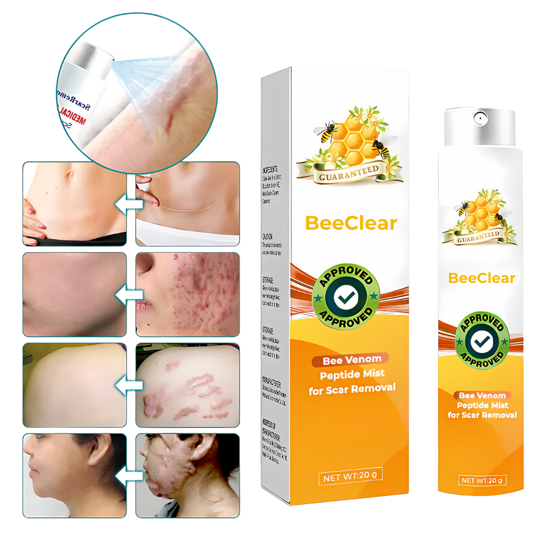 BeeClear™ | מחק סימני מתיחה, צלקות אקנה וצלקות ניתוחיות מהר יותר