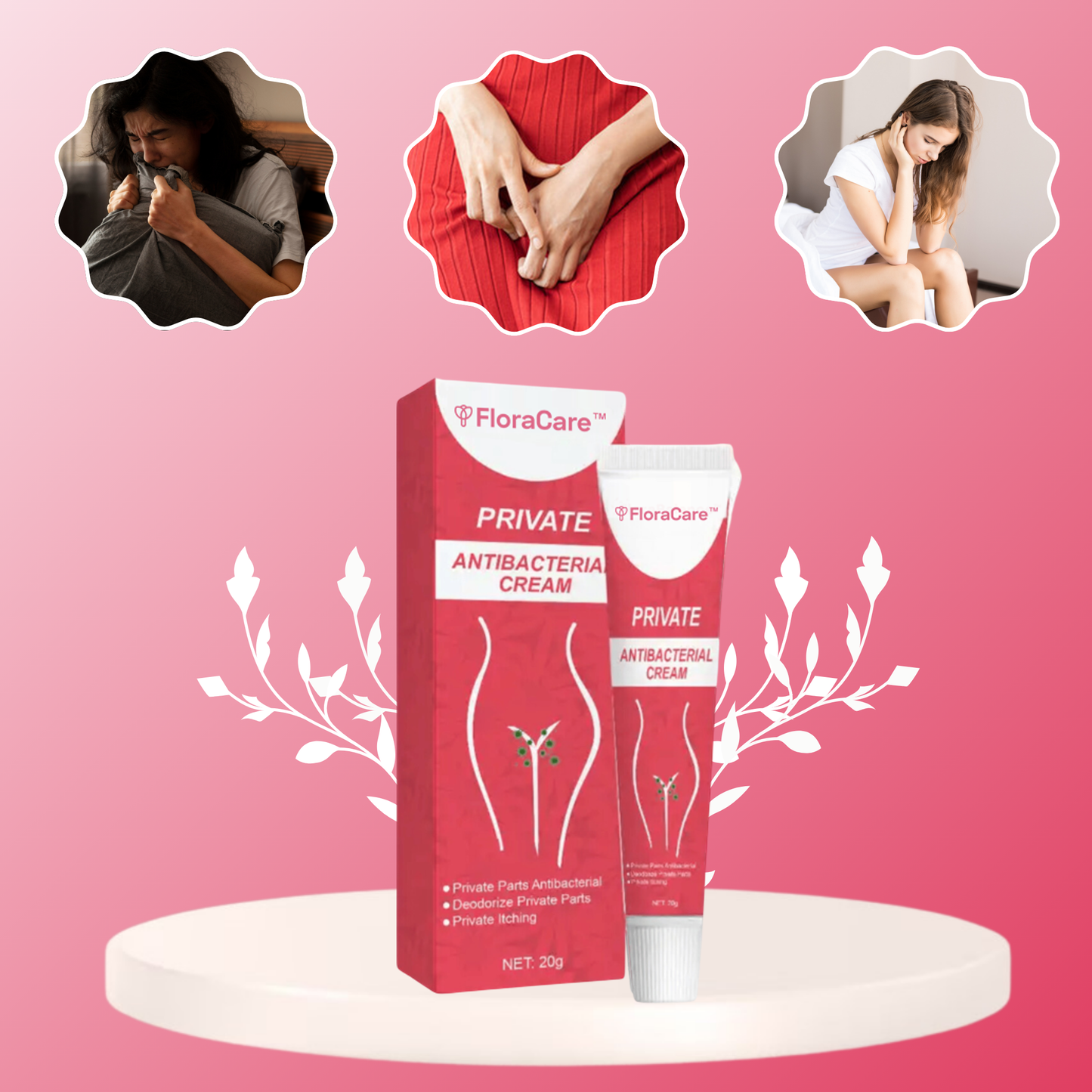 FloraCare™ | קרם אינטימי אנטיבקטריאלי