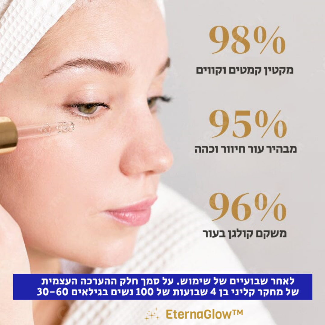 EternaGlow™ | אין יותר עור עמום ומזדקן תוך 10 דקות בלבד!