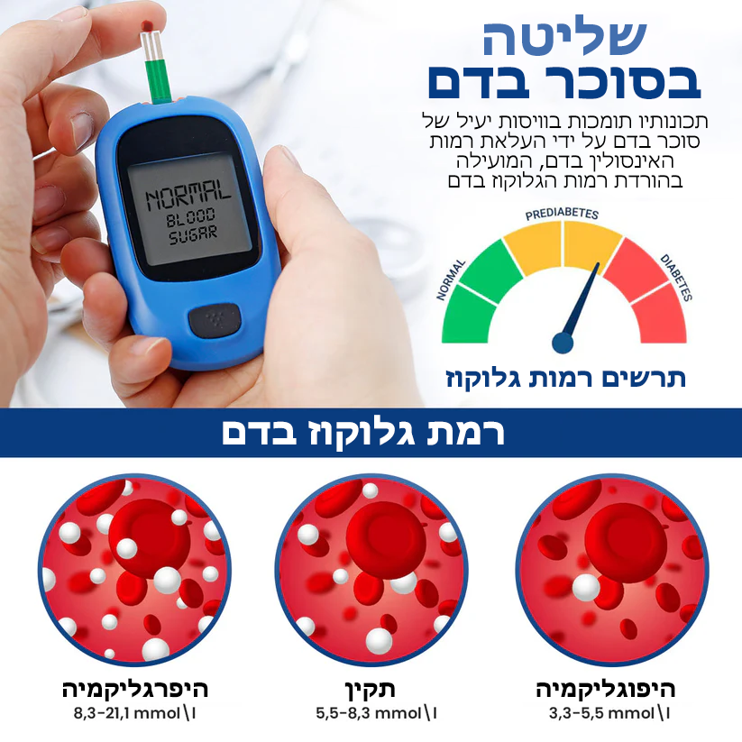 GlucoPatch™ | טלאי לשליטה בסוכר בדם