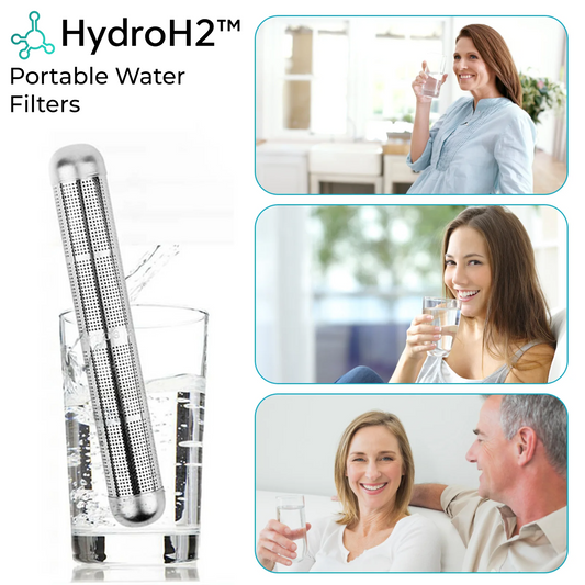 מסנני מים ניידים של HydroH2 - 1+1 במתנה