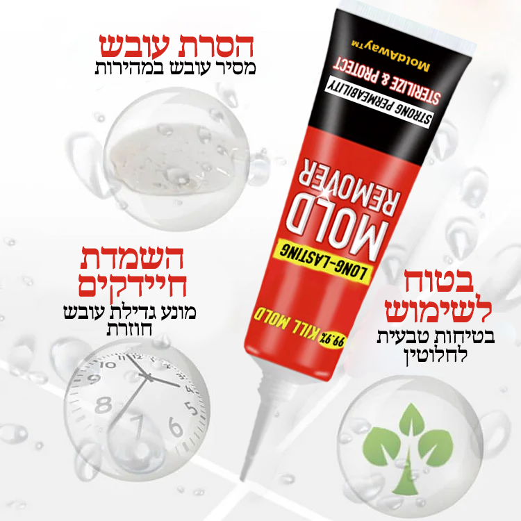 MoldAway | ‏היפטרו מכל העובש והטחב לתמיד באופן מיידי!