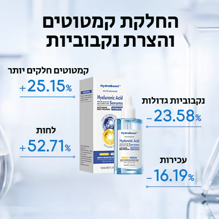 HydraBoost | השיגי מראה צעיר וזוהר תוך 7 ימים בלבד!