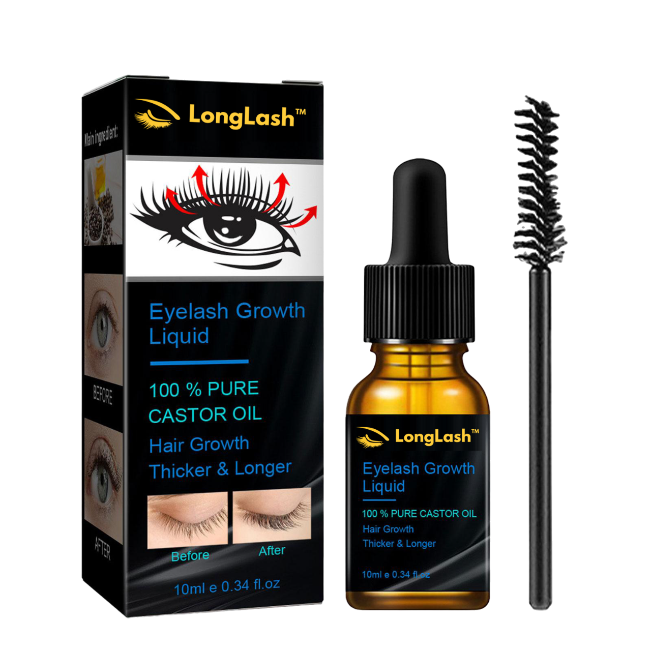LongLash™ | סרום לצמיחה מהירה של ריסים וגבות