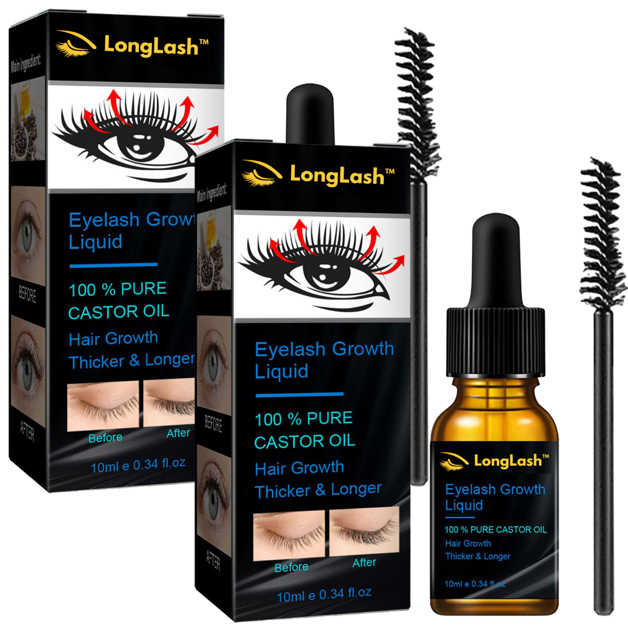 LongLash™ | סרום לצמיחה מהירה של ריסים וגבות