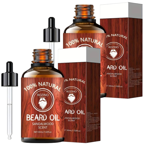 BeardBloom™ | שמן לזקן מרטיב טבעי עם ניחוח עץ הסנדל