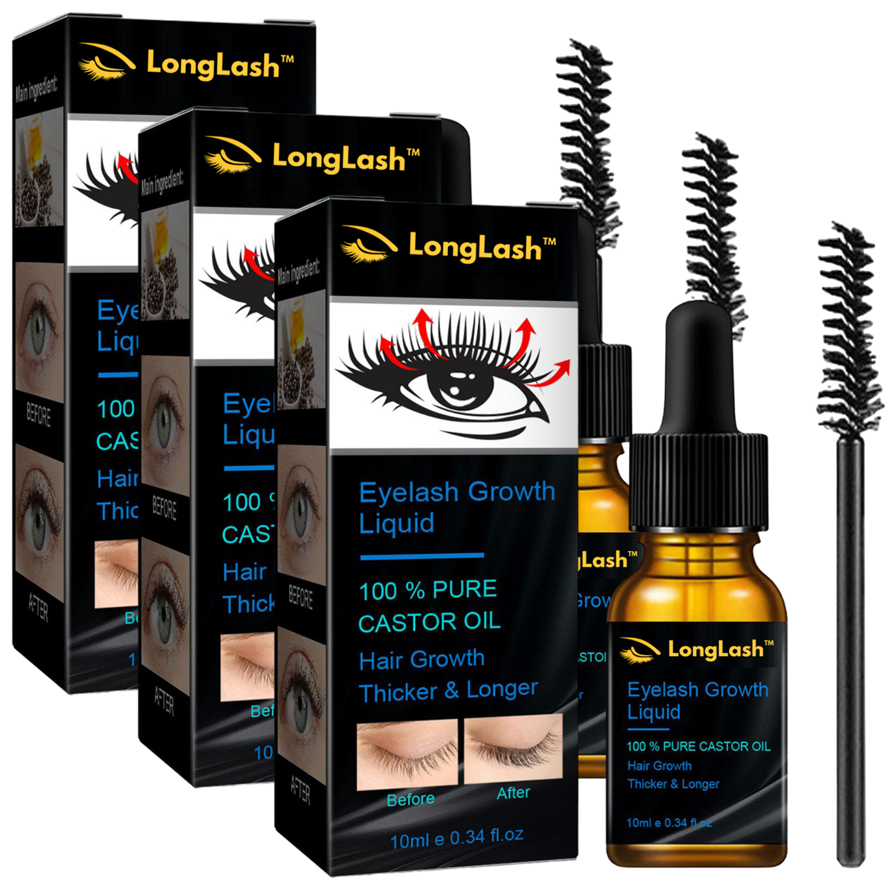 LongLash™ | סרום לצמיחה מהירה של ריסים וגבות