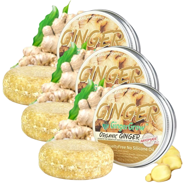 GingerGrow™ | סבון שמפו לצמיחת שיער בזנגביל