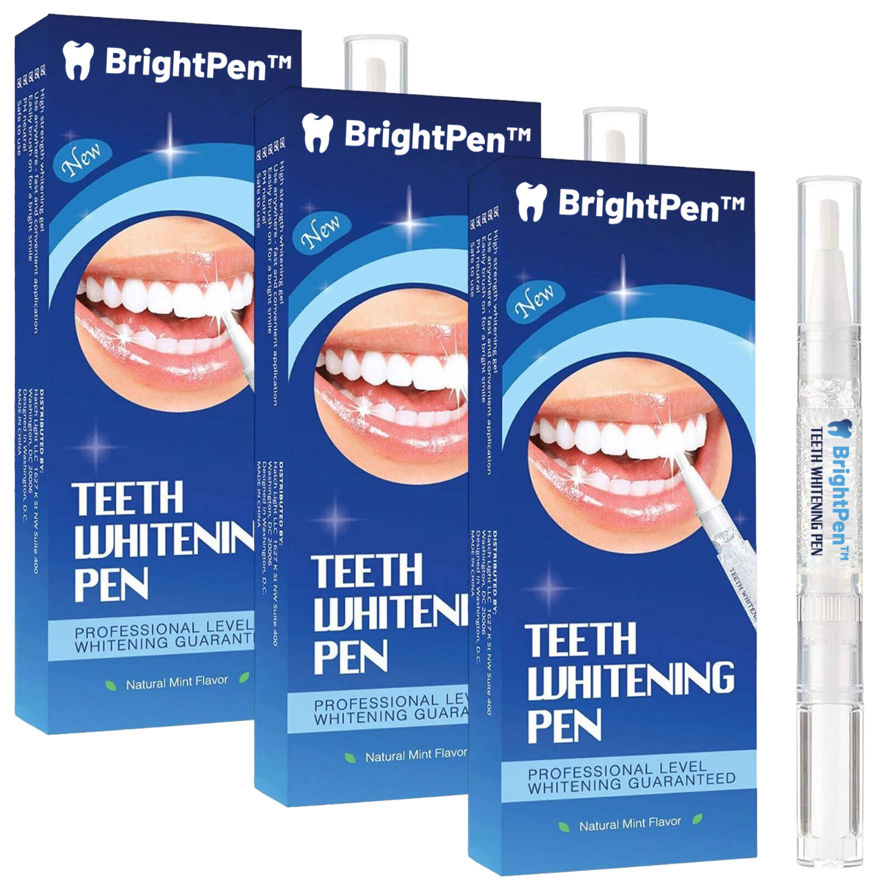 BrightPen™ | עט עם סרום רפואי להלבנת שיניים