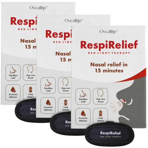 NasalRelief™ | מכשיר תרפיית אור אדום לאף
