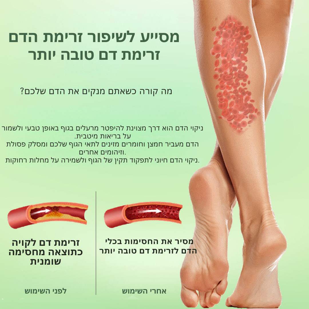 VitaLegs™ הקלו על כאבי רגליים ונפיחות ב-95% תוך 24 שעות בלבד!